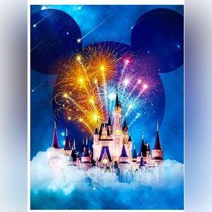 Diamond Art Disney Castle DIY 5D Diamond Painting Kits for Adults